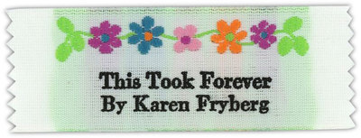 Bright Floral Woven Clothing Labels